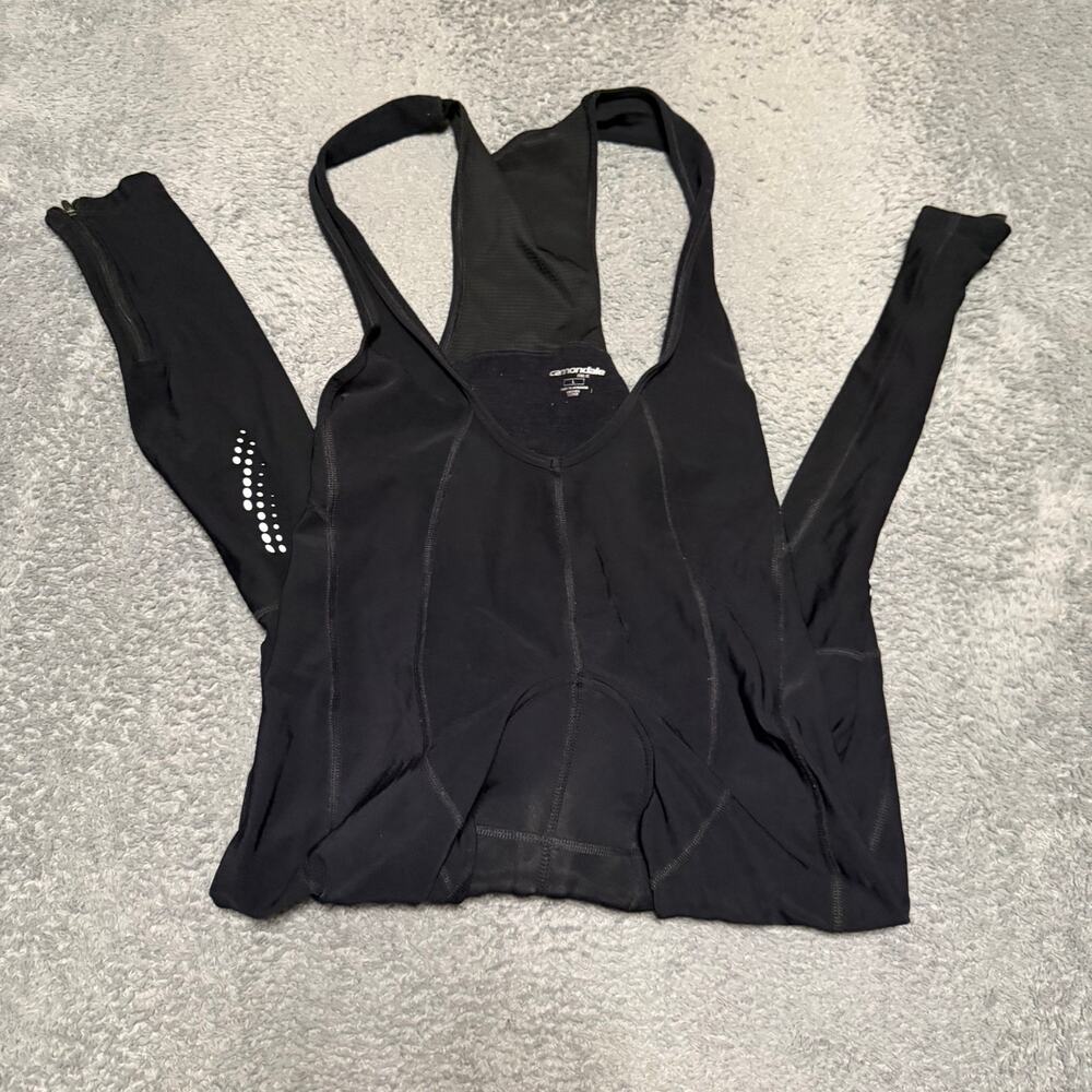 Cannondale Cycle Bib Pants Mens Large Padded Black Thermal Bib Tight
